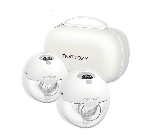 momcozy Doppelmilchpumpe tragbar M5 grau